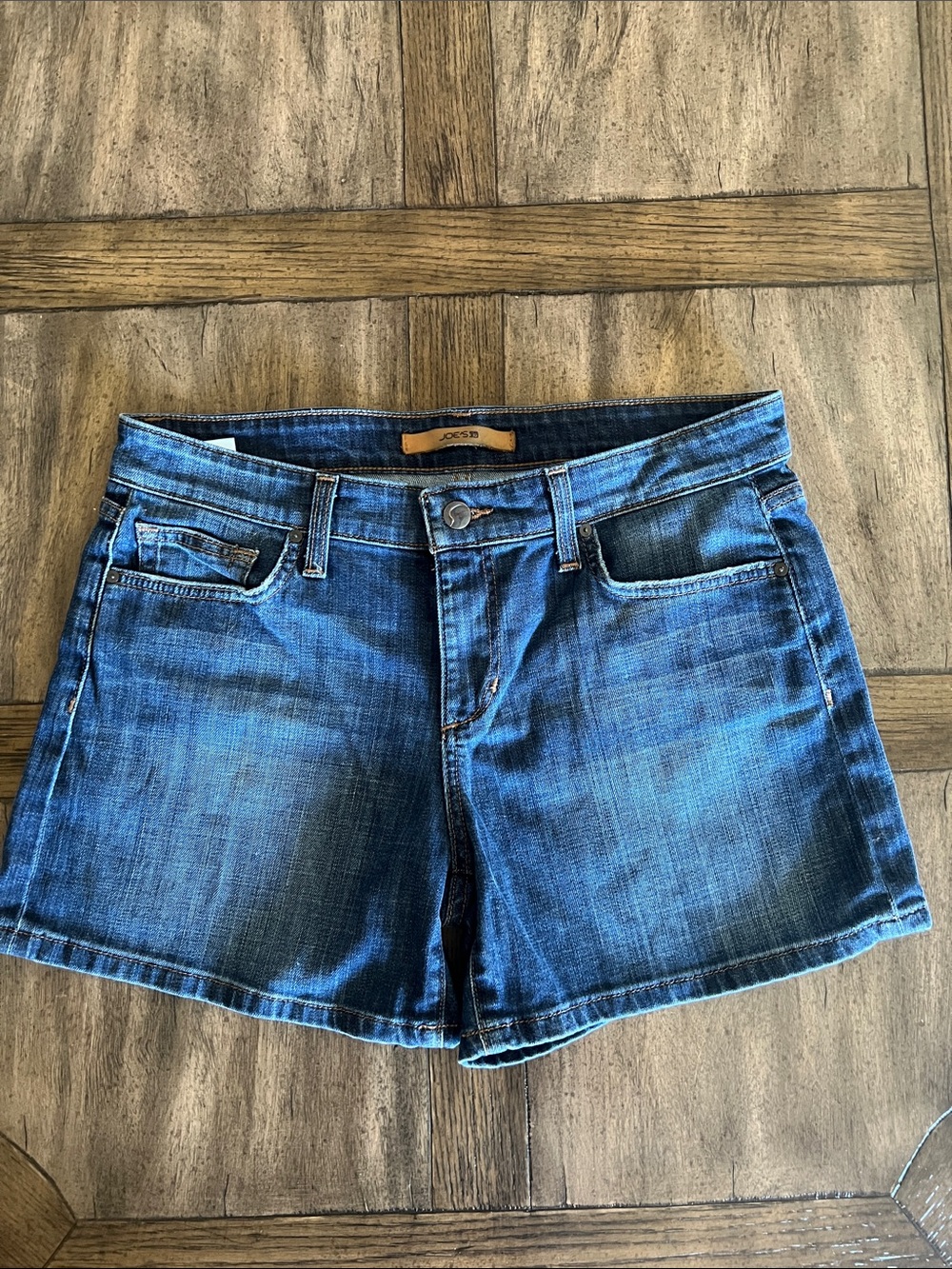 Joe's Jeans Washed Blue Denim Mid-Rise Women's Shorts